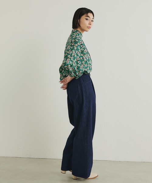 ear PAPILLONNER（イアパピヨネ）の「デニムワイドパンツ【SUM1 STYLE