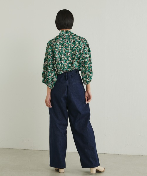 ear PAPILLONNER（イアパピヨネ）の「デニムワイドパンツ【SUM1