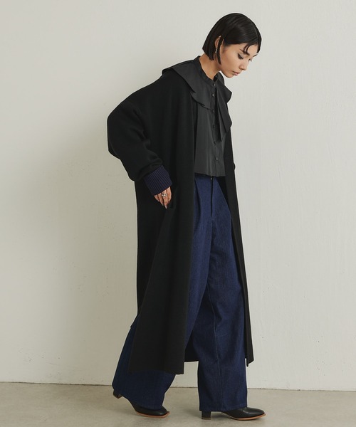 えんどらん様earPAPILLONNER SUM1 STYLEデニムワイドパンツ ear PAPILLONNER（イアパピヨネ）の「デニムワイドパンツ【SUM1 STYLE