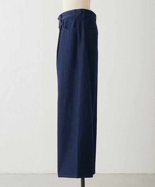 ear PAPILLONNER（イアパピヨネ）の「デニムワイドパンツ【SUM1 STYLE（スミ スタイル）】（デニムパンツ・レディース・インディゴブルー・FREE）」の12枚目の写真