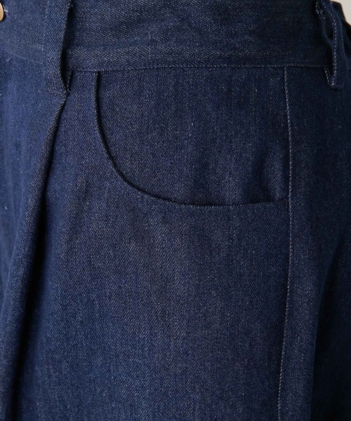 えんどらん様earPAPILLONNER SUM1 STYLEデニムワイドパンツ ear PAPILLONNER（イアパピヨネ）の「デニムワイドパンツ【SUM1 STYLE