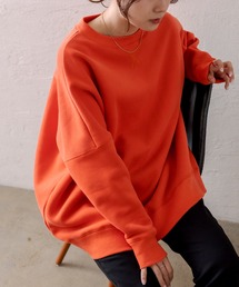 PUAL CE CIN | 【2023AW】裏起毛チュニックプルオーバー(スウェット)