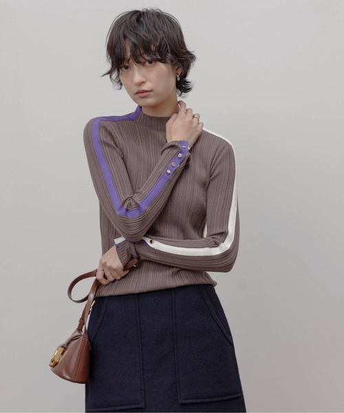 配色ラインランダムリブニット Eimee Law│Eimee Law & LHELBIE 公式