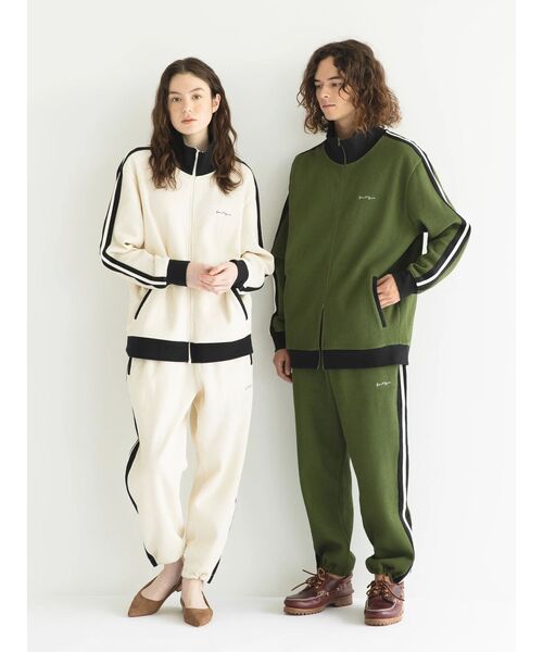 CRAFT STANDARD BOUTIQUE（クラフトスタンダードブティック）の「【リサイクル】トラックジャケット（ジャージ・レディース・アイボリー/ブラック/カーキ・M/L）」の9枚目の写真