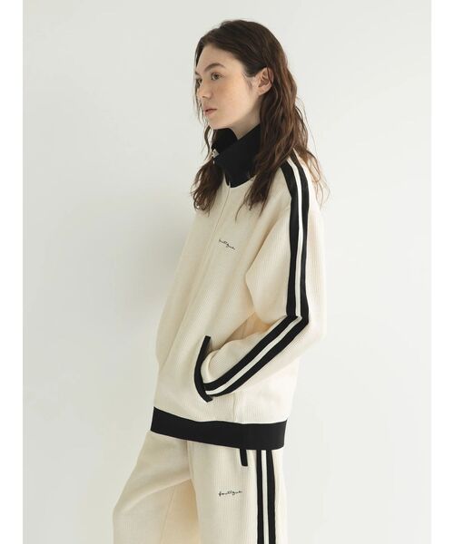 CRAFT STANDARD BOUTIQUE（クラフトスタンダードブティック）の「【リサイクル】トラックジャケット（ジャージ・レディース・アイボリー/ブラック/カーキ・M/L）」の14枚目の写真