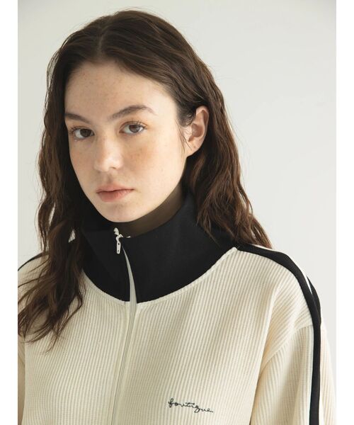 CRAFT STANDARD BOUTIQUE（クラフトスタンダードブティック）の「【リサイクル】トラックジャケット（ジャージ・レディース・アイボリー/ブラック/カーキ・M/L）」の19枚目の写真