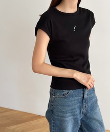 CANAL JEAN | El mar(エルマール) "5"クルーネックフレンチスリーブ(Tシャツ/カットソー)