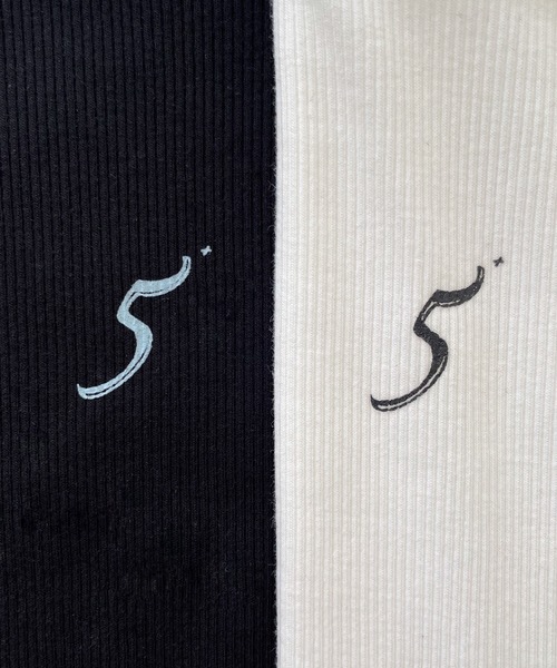 CANAL JEAN(キャナルジーン)の「El mar 5+クルーネックフレンチスリーブTシャツ(Tシャツ/カットソー・レディース・ホワイト/ブラック・ONE SIZE)」の15枚目の写真