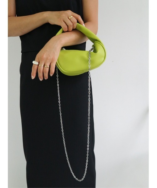 TRUNC（トランクエイティーエイト）の「Round Mini Chain Bag（ショルダーバッグ・レディース・グリーン/ブラック/アイボリー・FREE）」の8枚目の写真