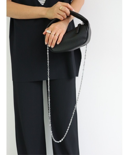 TRUNC（トランクエイティーエイト）の「Round Mini Chain Bag（ショルダーバッグ・レディース・グリーン/ブラック/アイボリー・FREE）」の11枚目の写真