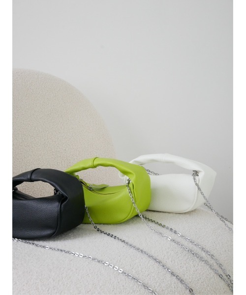 TRUNC（トランクエイティーエイト）の「Round Mini Chain Bag（ショルダーバッグ・レディース・グリーン/ブラック/アイボリー・FREE）」の13枚目の写真