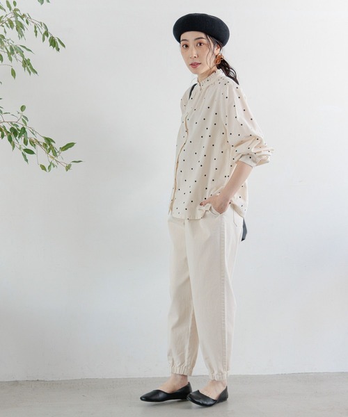 studio CLIP（スタディオクリップ）の「シングルガーゼ襟フリルブラウス（シャツ/ブラウス・レディース・ブラック/その他4/インディゴブルー/その他3/オフホワイト/その他2/その他1・LARGE/MEDIUM）」の19枚目の写真