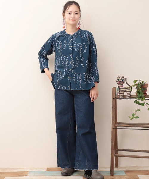 PORINA ネココーデュロイブラウス【WEB限定】（シャツ/ブラウス）｜チチカカ（チチカカ）