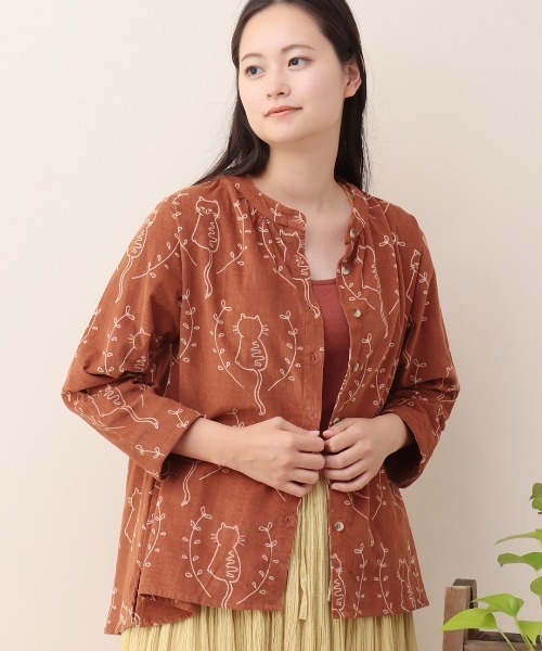 PORINA ネココーデュロイブラウス【WEB限定】（シャツ/ブラウス）｜チチカカ（チチカカ）