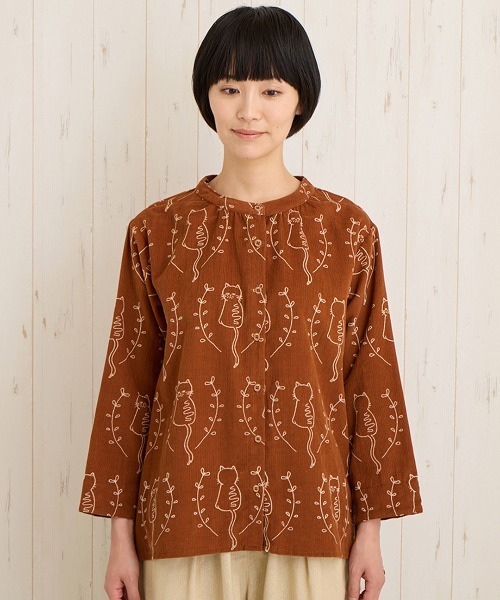 PORINA ネココーデュロイブラウス【WEB限定】（シャツ/ブラウス）｜チチカカ（チチカカ）
