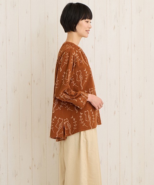 PORINA ネココーデュロイブラウス【WEB限定】（シャツ/ブラウス）｜チチカカ（チチカカ）