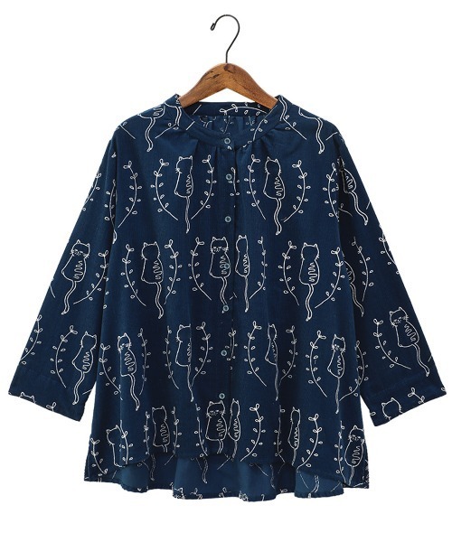 PORINA ネココーデュロイブラウス【WEB限定】（シャツ/ブラウス）｜チチカカ（チチカカ）