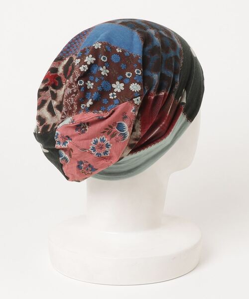 BOHEMIANS(ボヘミアンズ)の「BOHEMIANS/ボヘミアンズ CRAZY PATCH WATCH CAP クレイジーパッチワッチキャップ BH-09-07(ニットキャップ/ビーニー・レディース・イエロー/ピンク・S)」の3枚目の写真