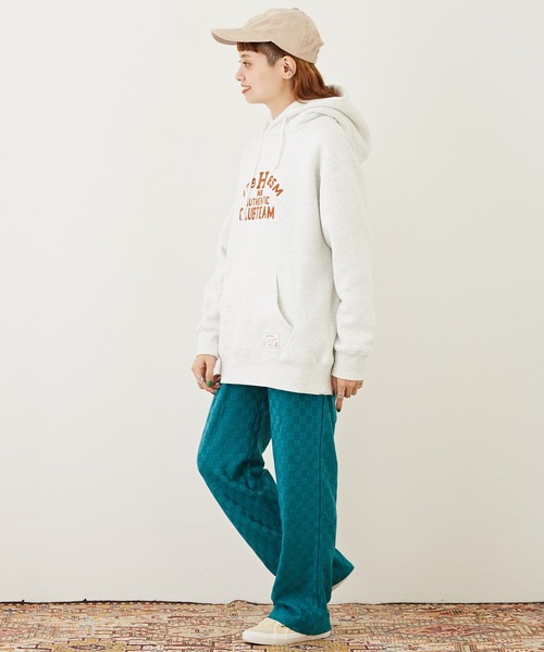 CUBE SUGAR（キューブシュガー）の「ブロック柄ニットソーセミフレアパンツ（その他パンツ・レディース・ブラック/ブルー/ブラウン/パープル・M）」の13枚目の写真