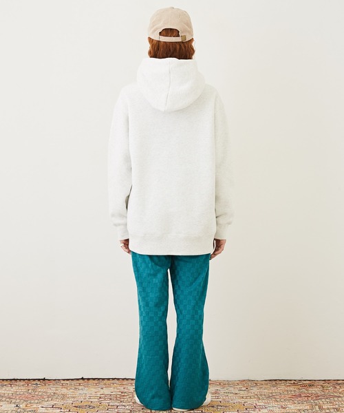 CUBE SUGAR（キューブシュガー）の「ブロック柄ニットソーセミフレアパンツ（その他パンツ・レディース・ブラック/ブルー/ブラウン/パープル・M）」の14枚目の写真