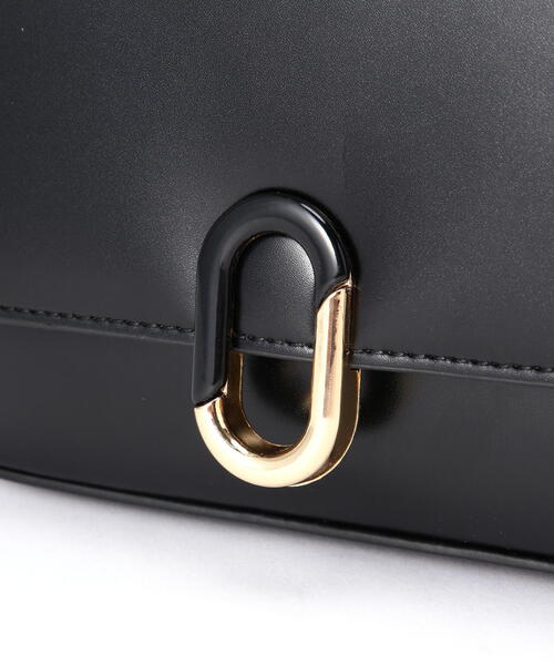 FREE'S MART（フリーズマート）の「◇レトロフラップショルダー（ショルダーバッグ・レディース・ブラック/ブラウン/ホワイト・ﾌﾘ-）」の8枚目の写真