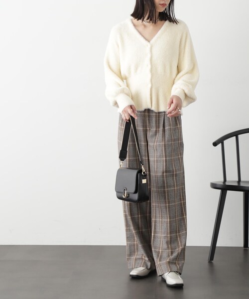 FREE'S MART（フリーズマート）の「◇レトロフラップショルダー（ショルダーバッグ・レディース・ブラック/ブラウン/ホワイト・ﾌﾘ-）」の16枚目の写真