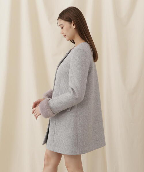 JILL by JILL STUART(ジルバイジルスチュアート)の「◇ロマンティックカルゼ2023(ノーカラーコート・レディース・グレー/ホワイト系その他/ピンク・MEDIUM/SMALL)」の15枚目の写真