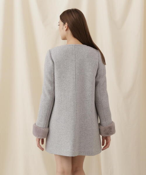 JILL by JILL STUART(ジルバイジルスチュアート)の「◇ロマンティックカルゼ2023(ノーカラーコート・レディース・グレー/ホワイト系その他/ピンク・MEDIUM/SMALL)」の16枚目の写真
