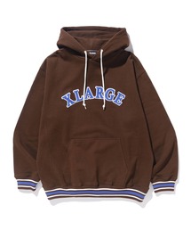 XLARGE | STRIPED RIB HOODED SWEATSHIRT(パーカー)