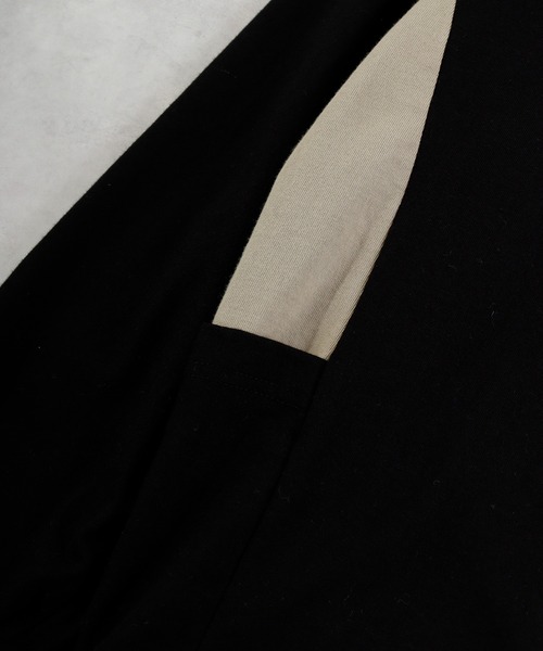 LUMBER(ランバー)の「LUMBER スイッチングポケット長袖Tシャツ(Tシャツ/カットソー・メンズ・ホワイト/ブラック・M/L/LL)」の12枚目の写真