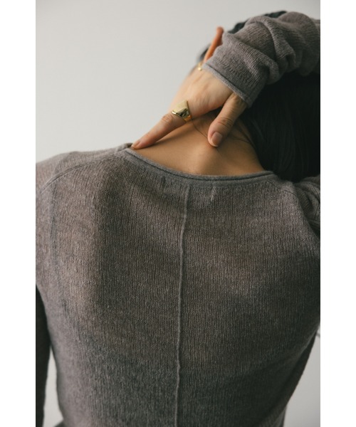 STYLEMIXER（スタイルミキサー）の「ロングスリーブモヘアニット（ニット/セーター・レディース・ブラック/グレー/アイボリー/ブルー・FREE）」の11枚目の写真