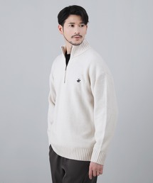 and per se ハーフジップホワイトセーター Mサイズ and per se ハーフジップホワイトセーター Mサイズ and per se
