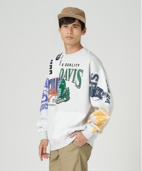 BEN DAVIS（ベンデイビス）の「【BEN DAVIS】パッチワークスウェット（スウェット・メンズ・ブラック/ホワイト/サックスブルー・L/XL/M）」の6枚目の写真