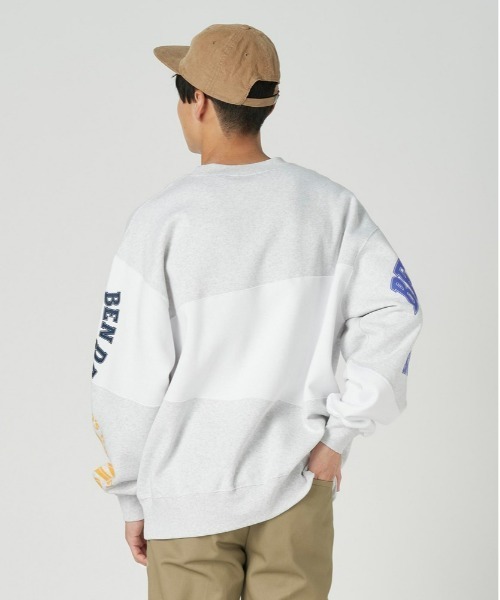 BEN DAVIS（ベンデイビス）の「【BEN DAVIS】パッチワークスウェット（スウェット・メンズ・ブラック/ホワイト/サックスブルー・L/XL/M）」の7枚目の写真