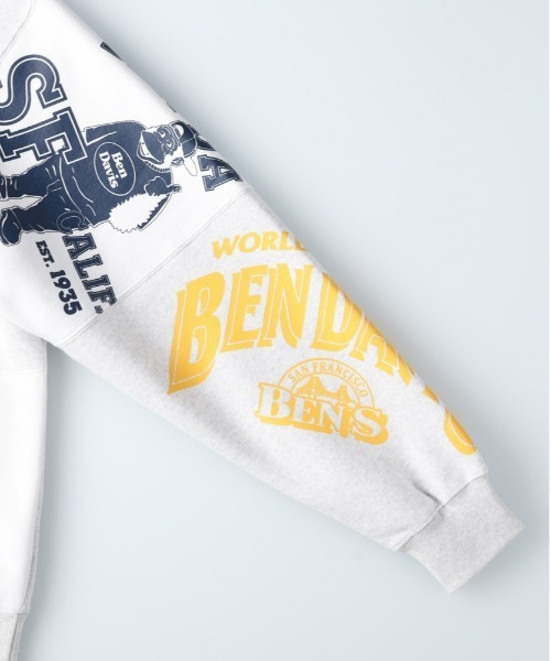 BEN DAVIS（ベンデイビス）の「【BEN DAVIS】パッチワークスウェット（スウェット・メンズ・ブラック/ホワイト/サックスブルー・L/XL/M）」の20枚目の写真