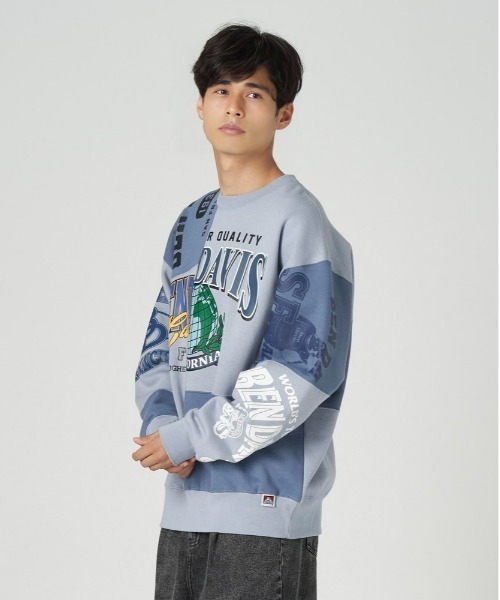 BEN DAVIS（ベンデイビス）の「【BEN DAVIS】パッチワークスウェット（スウェット・メンズ・ブラック/ホワイト/サックスブルー・L/XL/M）」の13枚目の写真