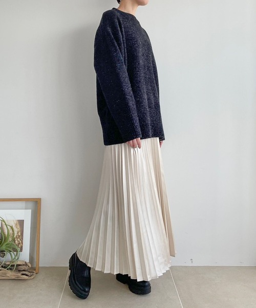 LOWRYS FARM（ローリーズファーム）の「ブライトプリーツスカート　981910（スカート・レディース・アイボリー/ブラック/ブルー/グレー・FREE）」の6枚目の写真