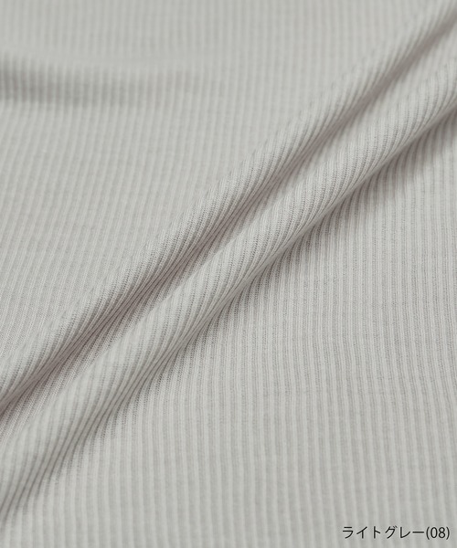 ROPE' PICNIC（ロペピクニック）の「吸湿発熱/シアーカットプチハイネックプルオーバー（Tシャツ/カットソー・レディース・キナリ/ブラック/チャコールグレー/ライトグレー・38）」の10枚目の写真