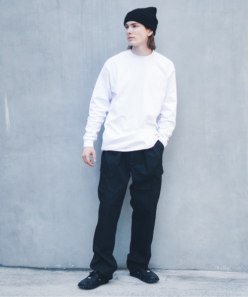 PRO CLUB （プロクラブ）の「【PROCLUB/プロクラブ】pro club 114 Adult Long SleeveTee CrewNeck(Heavyweight)　ヘビーウェイト　首元が伸びにくい　ロンT（Tシャツ/カットソー・メンズ・ブラック/ホワイト・SMALL/MEDIUM/XX-LARGE/LARGE/X-LARGE）」の3枚目の写真