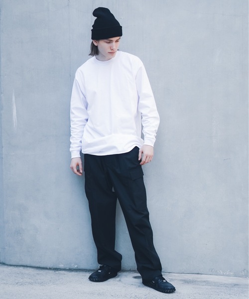 PRO CLUB （プロクラブ）の「【PROCLUB/プロクラブ】pro club 114 Adult Long SleeveTee CrewNeck(Heavyweight)　ヘビーウェイト　首元が伸びにくい　ロンT（Tシャツ/カットソー・メンズ・ブラック/ホワイト・SMALL/MEDIUM/XX-LARGE/LARGE/X-LARGE）」の4枚目の写真