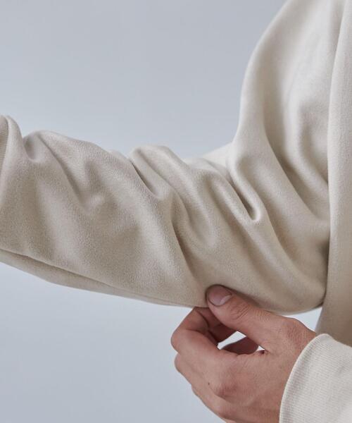 coen（コーエン）の「フェイクレイヤードスエードパーカー（パーカー・メンズ・ベージュ/ライトグレー・S/M/L/XL）」の9枚目の写真