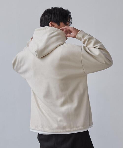 coen（コーエン）の「フェイクレイヤードスエードパーカー（パーカー・メンズ・ベージュ/ライトグレー・S/M/L/XL）」の19枚目の写真