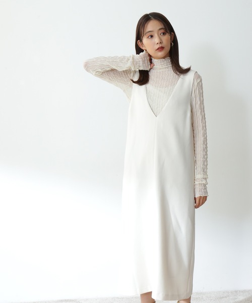 N.(N. Natural Beauty Basic)(エヌエヌナチュラルビューティーベーシック)の「◆シアーウェーブカットソー(Tシャツ/カットソー・レディース・ブラック/オフホワイト/ライトグリーン・MEDIUM)」の19枚目の写真