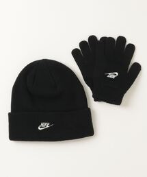 NIKE（ナイキ）の「NIKE/ナイキ GIRLS CLUB BEANIE/GLOVE SET ビーニー 手袋 セット（ニットキャップ/ビーニー・キッズ）」