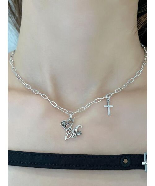 EATME（イートミー）の「E/Mロゴネックレス（ネックレス・レディース・シルバー・FREE）」の7枚目の写真