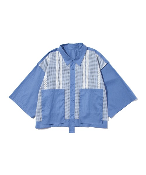 F/CE. (エフシーイー)の「F/CE. ROPE MESH LAYERED SHORT SHIRT / エフシーイー ロープメッシュ レイヤード ショート シャツ(シャツ/ブラウス・メンズ・ブラック・MEDIUM/SMALL)」の17枚目の写真