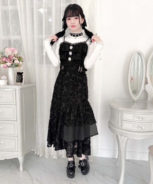 ROJITA(ロジータ)の「ラッフルフェザービスチェ(ベスト・レディース・ブラック/ピンク/アイボリー・FREE)」の18枚目の写真
