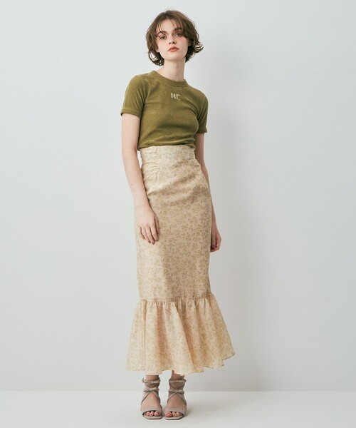 ME COUTURE(ミークチュール)の「ポワンティエフルールスカート(スカート・レディース・ベビーピンク/アイボリー・0/1)」の13枚目の写真