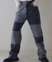 Uenui | patchwork denim pants(デニムパンツ)