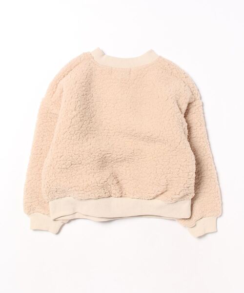 aimoha（アイモハ）の「【aimoha-KIDS-】子供服　ボアオーバースウェット（スウェット・キッズ・ブラウン/ベージュ・120/140/90/100/130/110）」の3枚目の写真